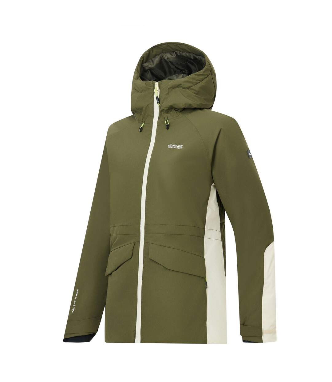 Veste Isolante Marcia Femme Kaki Foncé Beige Clair Regatta-4