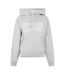 Sweat À Capuche Motif/style Logo Est Femme Gris Chiné Chiné Everlast-2
