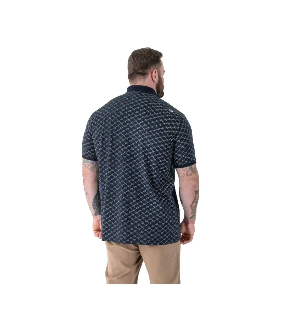 Polo Motif/style Imprimé Intégral Saunders Homme Bleu Marine Duke-3