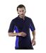 Gamegear® Mens Track Pique Short Sleeve Polo Shirt Top (Navy/Royal/White) - UTBC412
