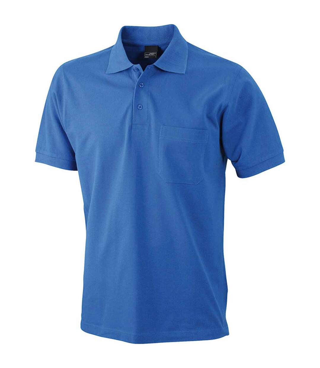 Polo manches courtes poche poitrine HOMME JN922 - bleu roi