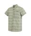 Chemise Manches Courtes De Voyage Motif/style À Carreaux Homme Vert Pâle Regatta-4
