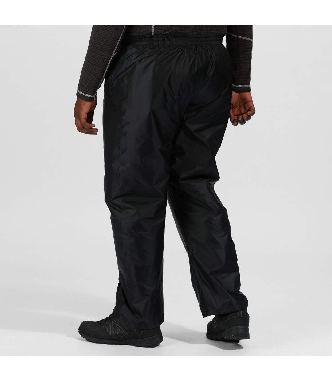 Regatta Great Outdoors Mens Classic Pack It Waterproof Overtrousers (Black) (XXXL)