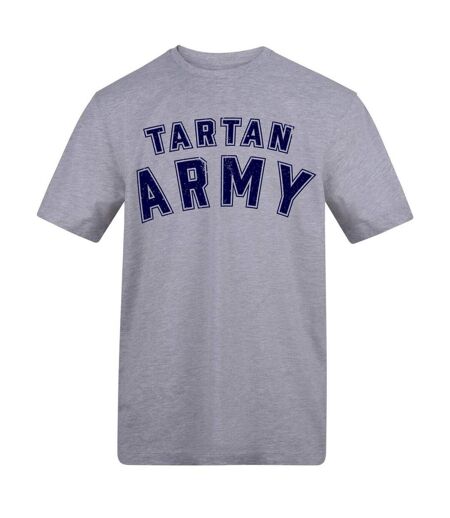 T-shirt Motif/style Écosse Tartan Army Homme Gris AWD