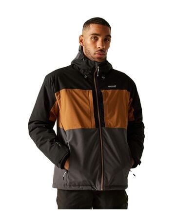 Veste Imperméable Maland Homme Marron Noir Cendre Regatta