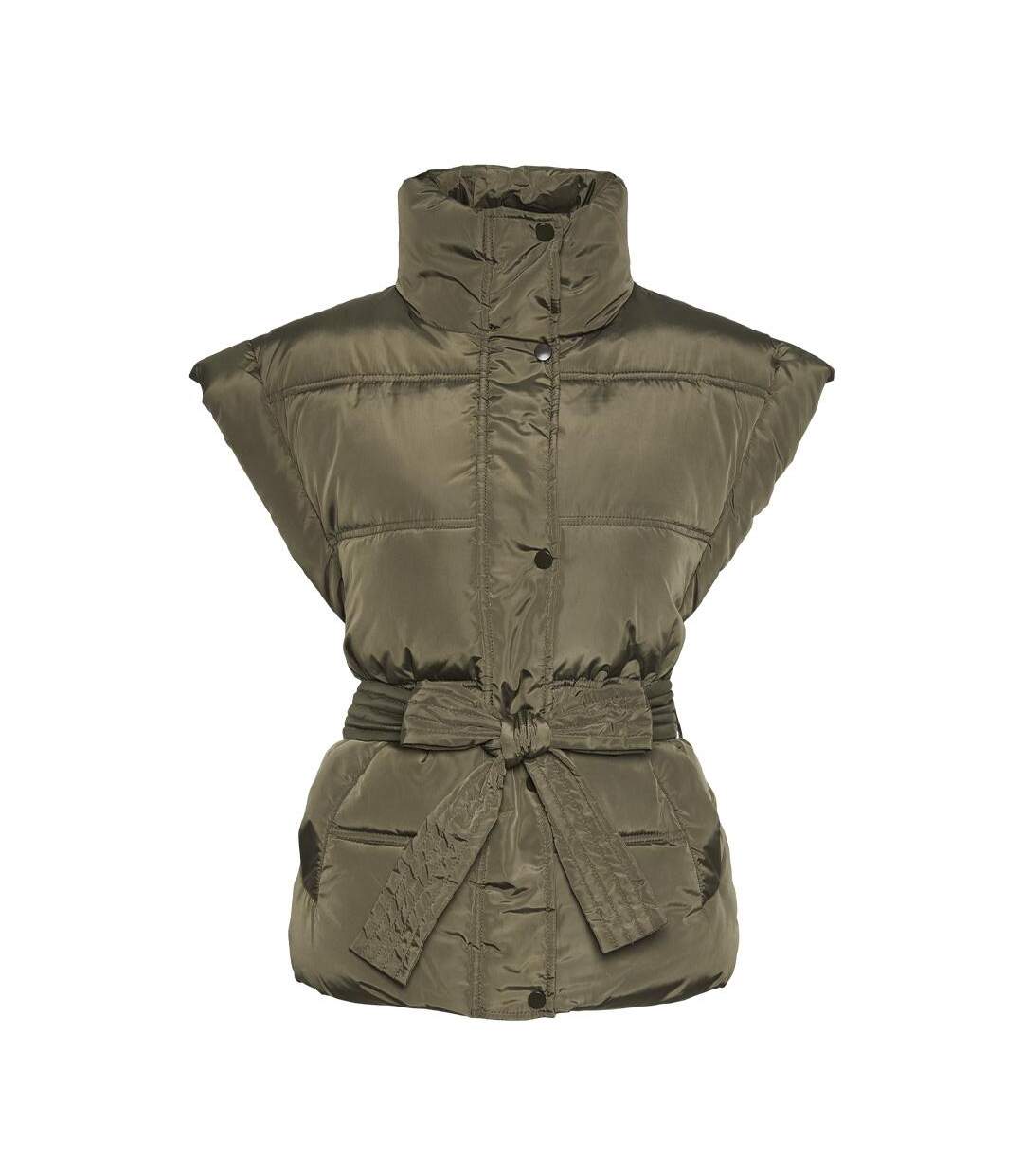Blouson kaki femme pieces noora-1