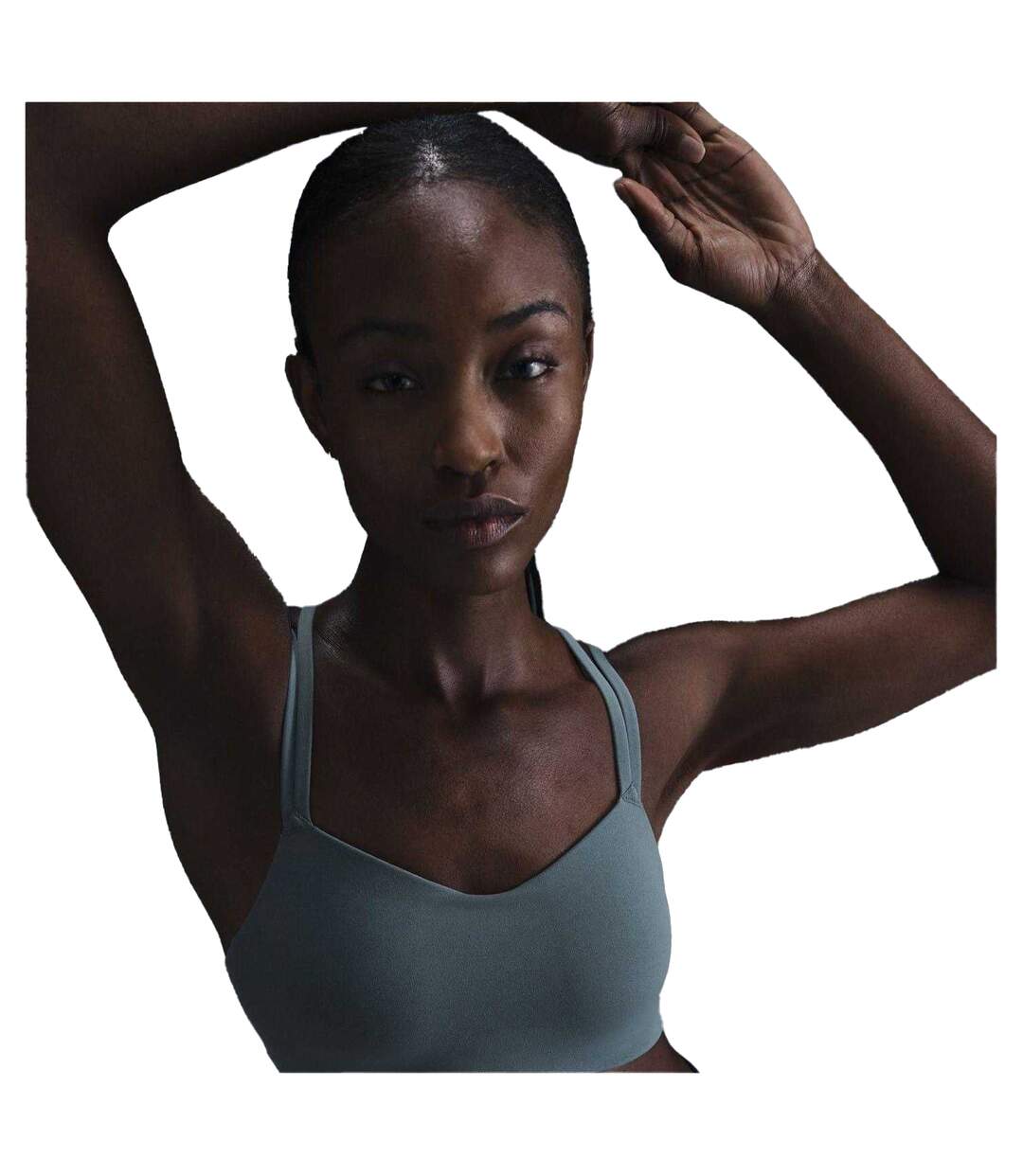 Brassière De Sport Alate Femme Bleu Gris Nike-3