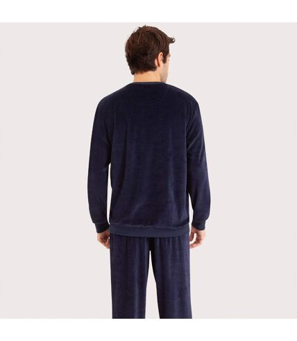 Pyjama long col rond homme Velours