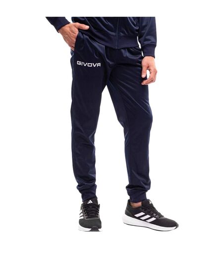 Ensemble De Survêtement Tuta Revolution Homme Blanc Bleu Marine Givova