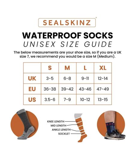 Mens & Ladies Waterproof Mid Length Socks with Hydrostop