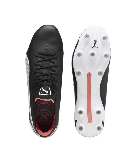 Unisex Adult King Ultimate Firm Ground Football Boots Black White Puma