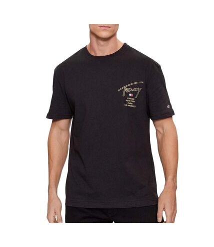 T-shirt Noir Homme Tommy Hilfiger Classique DM0DM17729 - XXS