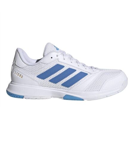 Womens/ladies Volleyball Shoes White Blue Adidas