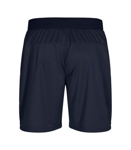Unisex Adult Plain Active Shorts Dark Navy Clique