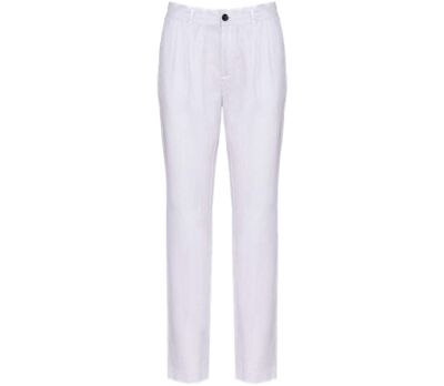 Pantalon en lin - Femme - PATS712 - blanc