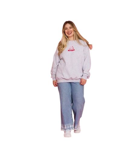 Unisex Adult Adventure Back Print Sweatshirt Grey Moomin