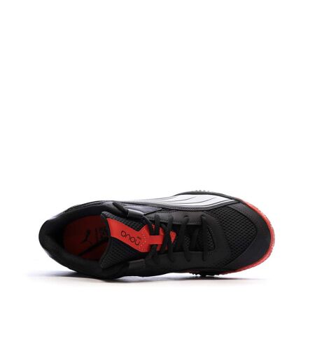 Chaussures de padel noires/rouges homme puma nova court