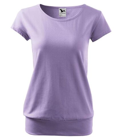 T-shirt style silhouette fluide - Femme - MF120 - violet lavande