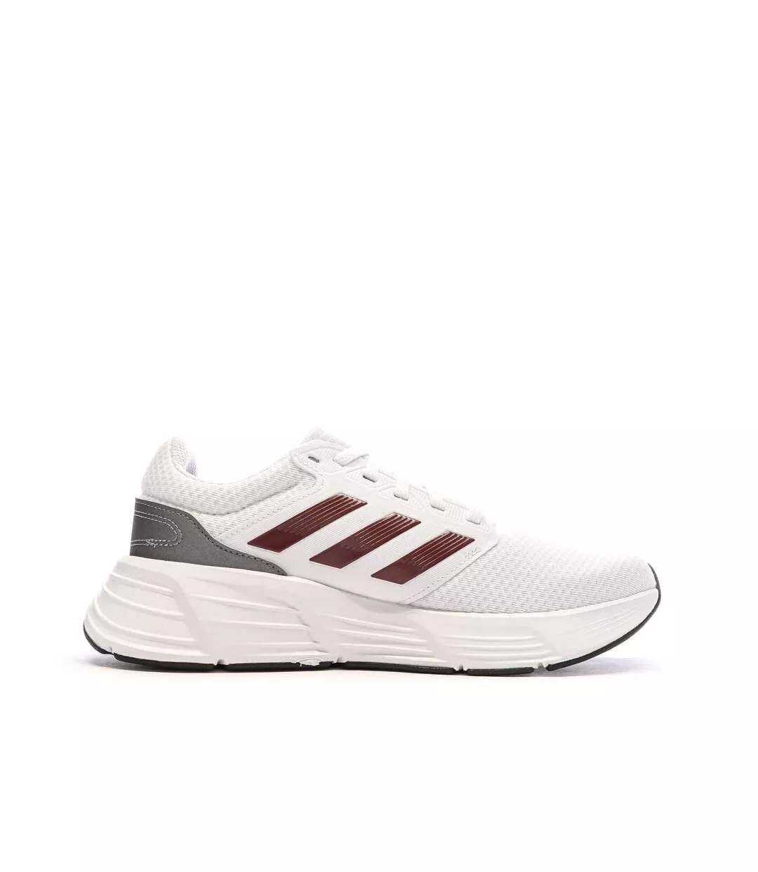 Chaussures de running blanches/bordeaux homme adidas galaxy 6-2