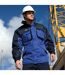 Result Mens Workgaurd Zip Sleeve Heavy Duty Water Repellent Windproof Jacket (Royal/Navy)