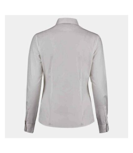 Kustom Kit Womens/Ladies Mandarin Collar Long-Sleeved Shirt (White) - UTPC6257