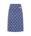 Womens/ladies Circle Jersey Midi Skirt Blue Lazy Jacks-4