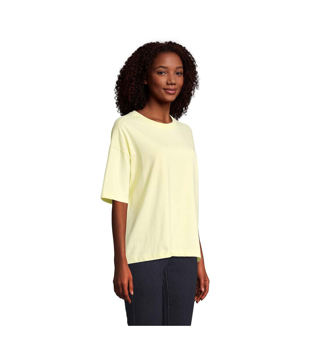 T-shirt Femme Jaune Clair SOLS-3