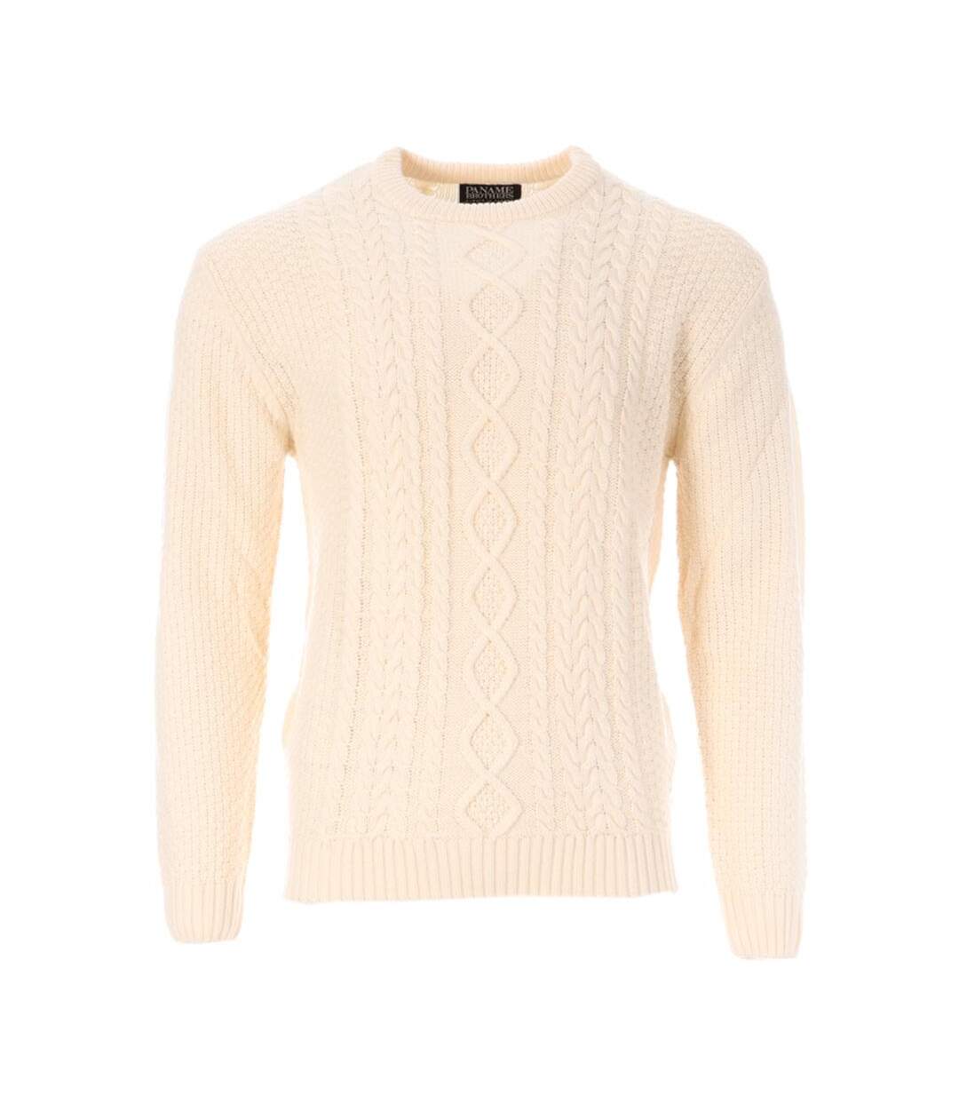 Pull écru homme paname brothers irlandais-1