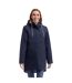 Doudoune Imperméable Unie À Capuche Ajustable Melissa Femme Bleu Marine Trespass-2