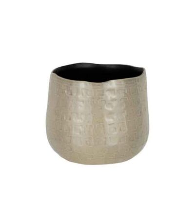 Cache-Pot en Céramique Yuella 18cm Gris Clair