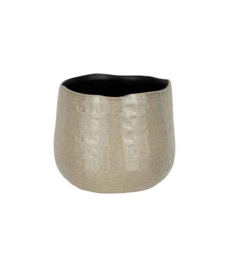 Cache-Pot en Céramique Yuella 18cm Gris Clair
