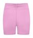 Womens/ladies Scrunch Slim Shorts Pink Gym King-3