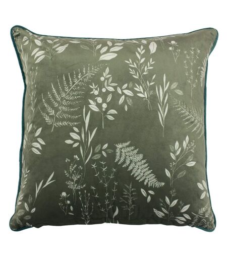 Furn Fearne Botanical Print Feather Filled Cushion (Sage) - UTRV1418