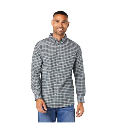 Mens Norris Checked Long-sleeved Shirt Black Maine