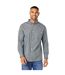 Mens Norris Checked Long-sleeved Shirt Black Maine-1