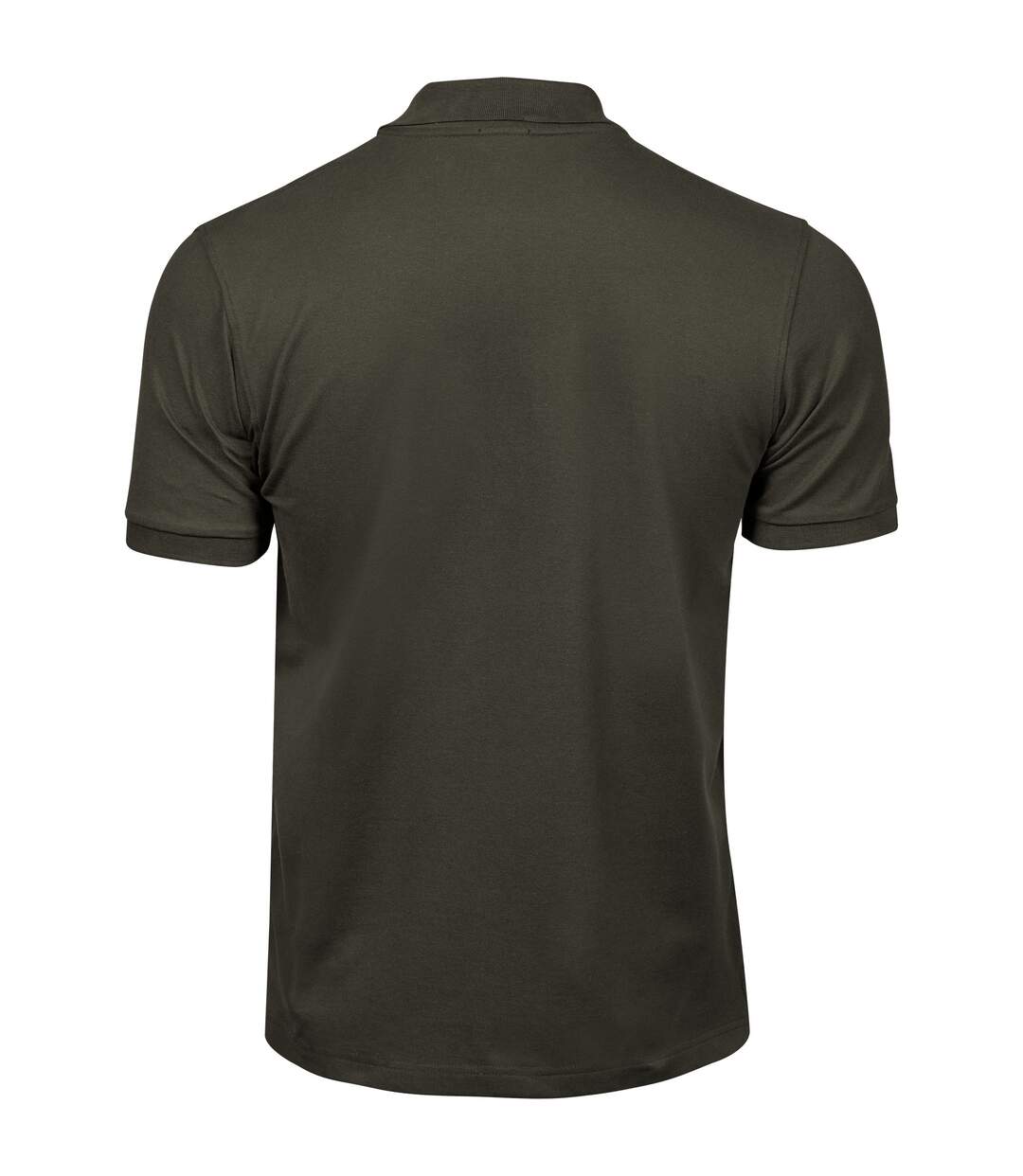 Mens Luxury Stretch Polo Shirt Dark Olive Tee Jays-2