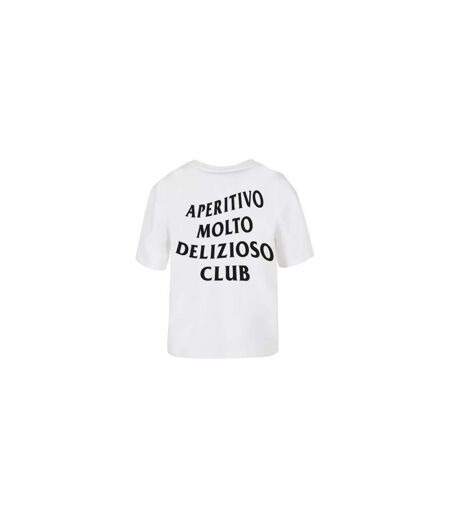 Womens/ladies Delizioso T-shirt White Miss Tee