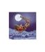 Lot de 20 Serviettes en Papier Père Noël & Traîneau 33x33cm Violet-1