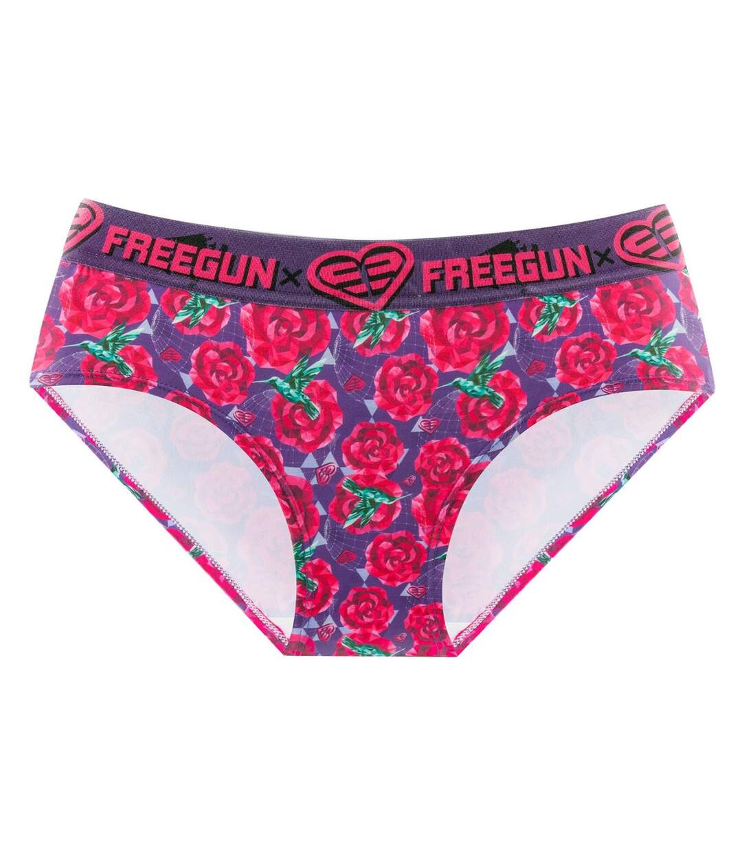 Lot de 4 culottes femme imprimé Origami Freegun-4