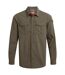 Chemise Unie Manches Longues Adventure Homme Kaki Sombre Craghoppers-2