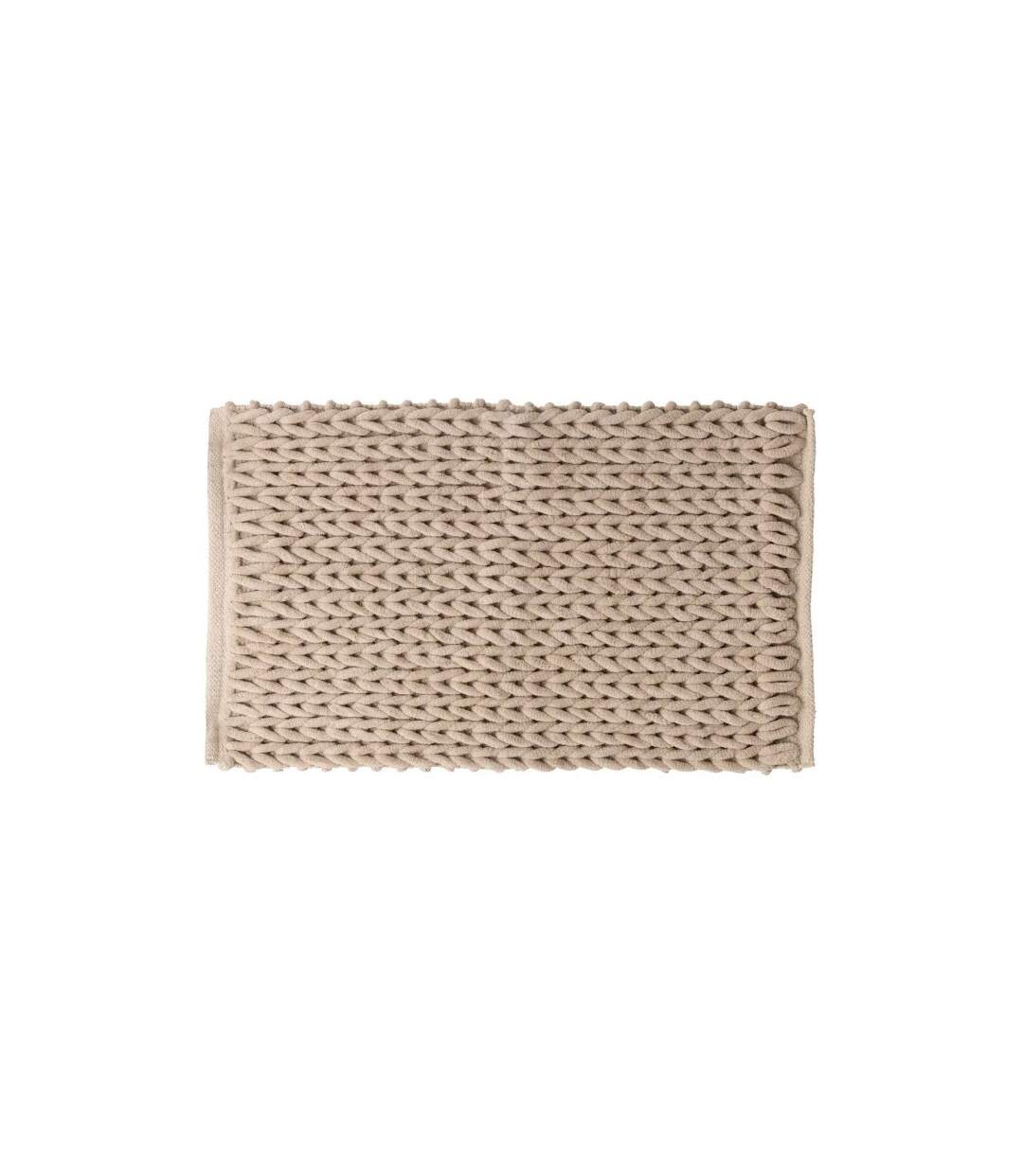 Tapis Salle de Bain Tissé Épais 50x75cm Naturel-1