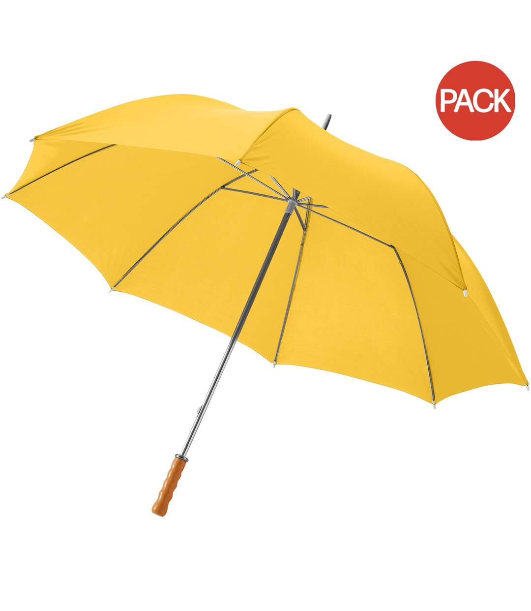 Bullet 30in Golf Umbrella (Pack of 2) (Yellow) (100 x 124 cm) - UTPF2516-1