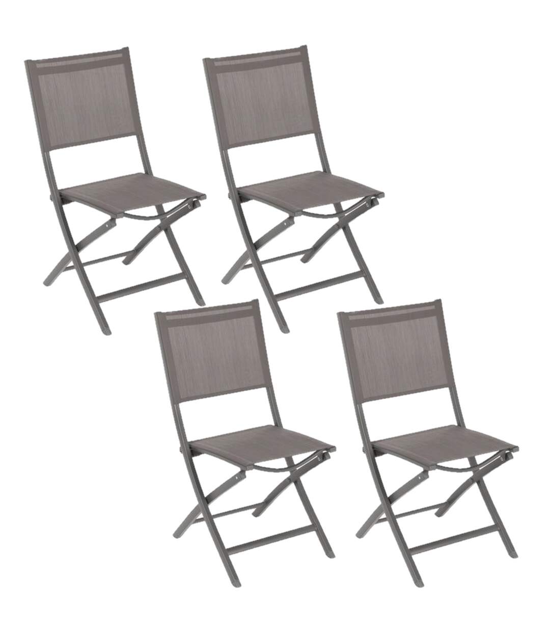 Lot de 4 Chaises de jardin pliantes Essentia-1