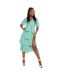 Robe Mi-longue Motif/style Floral Femme Kaki In The Style-1