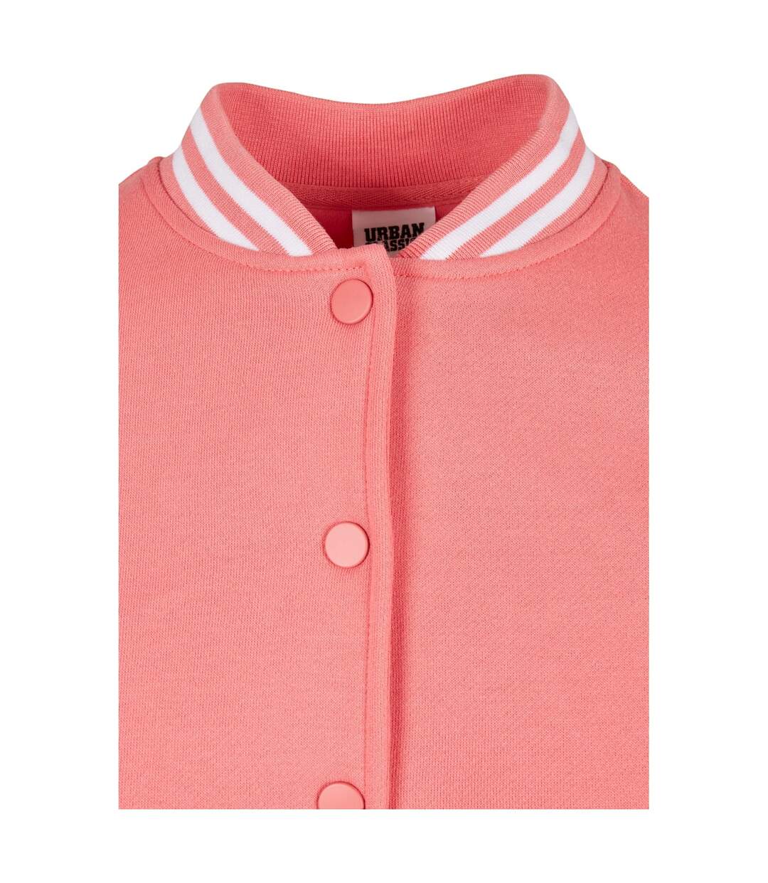 Veste De Survêtement College Femme Rose Pâle Sable Blanc Urban Classics-3