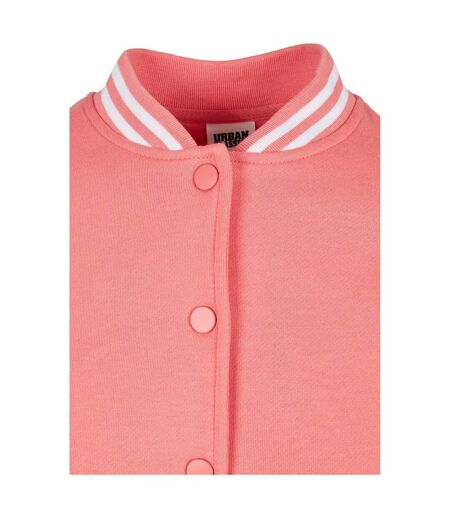 Veste De Survêtement College Femme Rose Pâle Sable Blanc Urban Classics