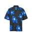 Chemise Manches Courtes Motif/style Fleurs Homme Noir Hugo-1
