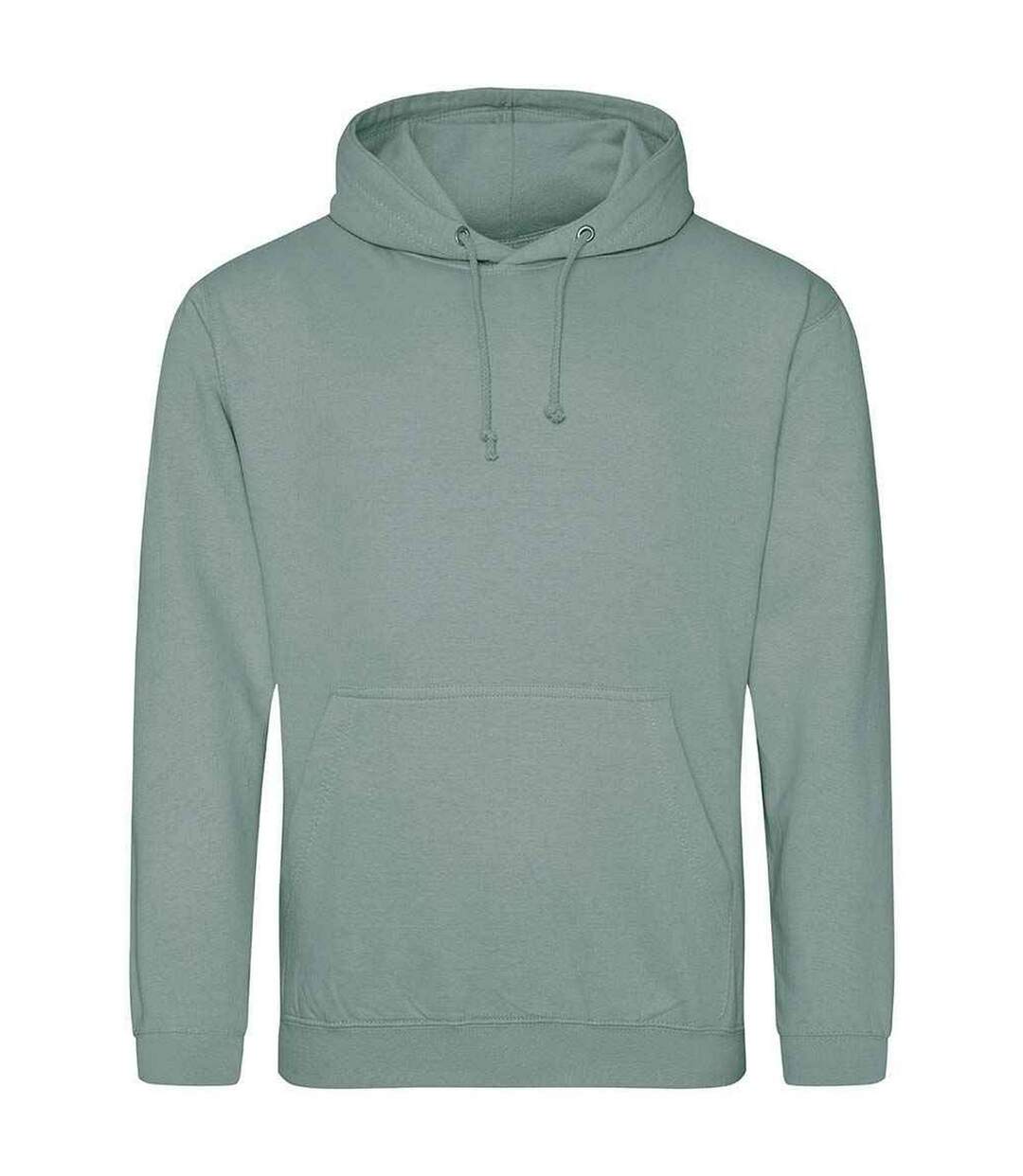 Sweat À Capuche College Adulte Vieux Vert AWDis Cool-1