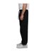 Mens Poplin Wide Trousers Black Urban Classics-3