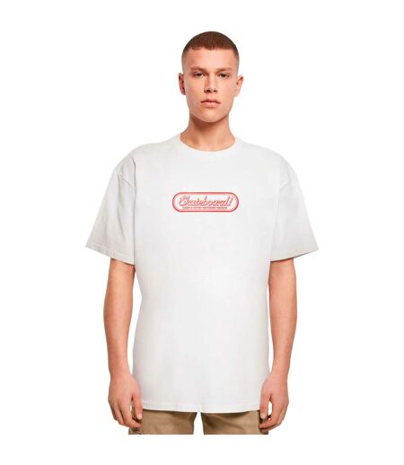 Mens The Skateboard Magazin Logo Oversized T-shirt Blanc MerchCode